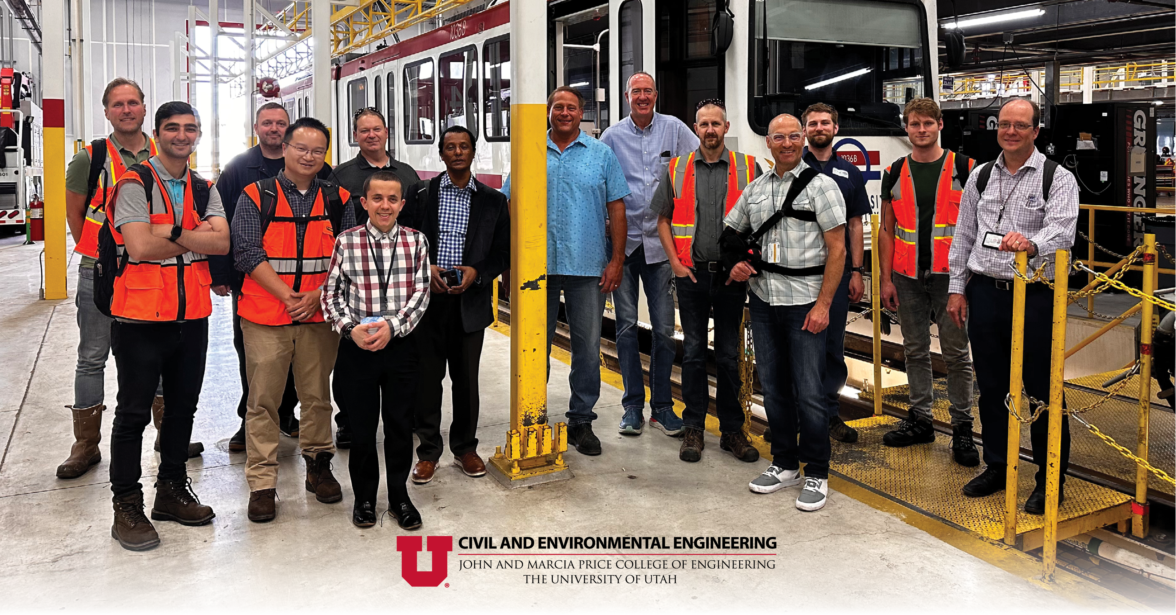 Two Department Grad Students and Professor Zhu Bring Rail and Transit Safety to UTA TRAX