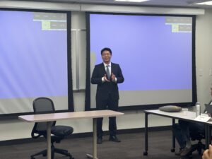 CvEEN Assistant Professor Chenxi Liu at the AI Task Force Workshop.